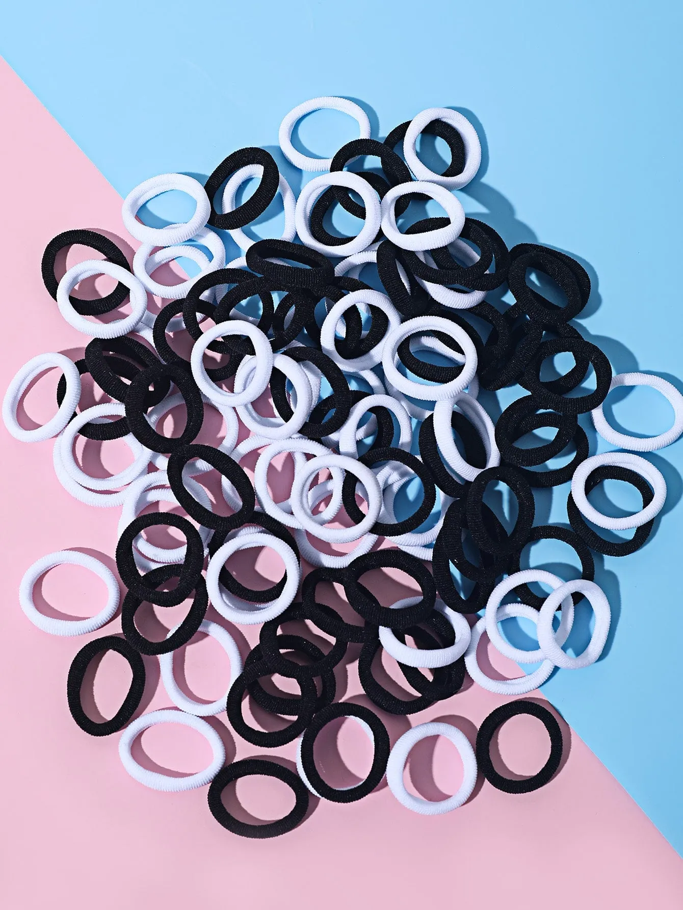 100pcs Toddler Girls Solid Hair Tie