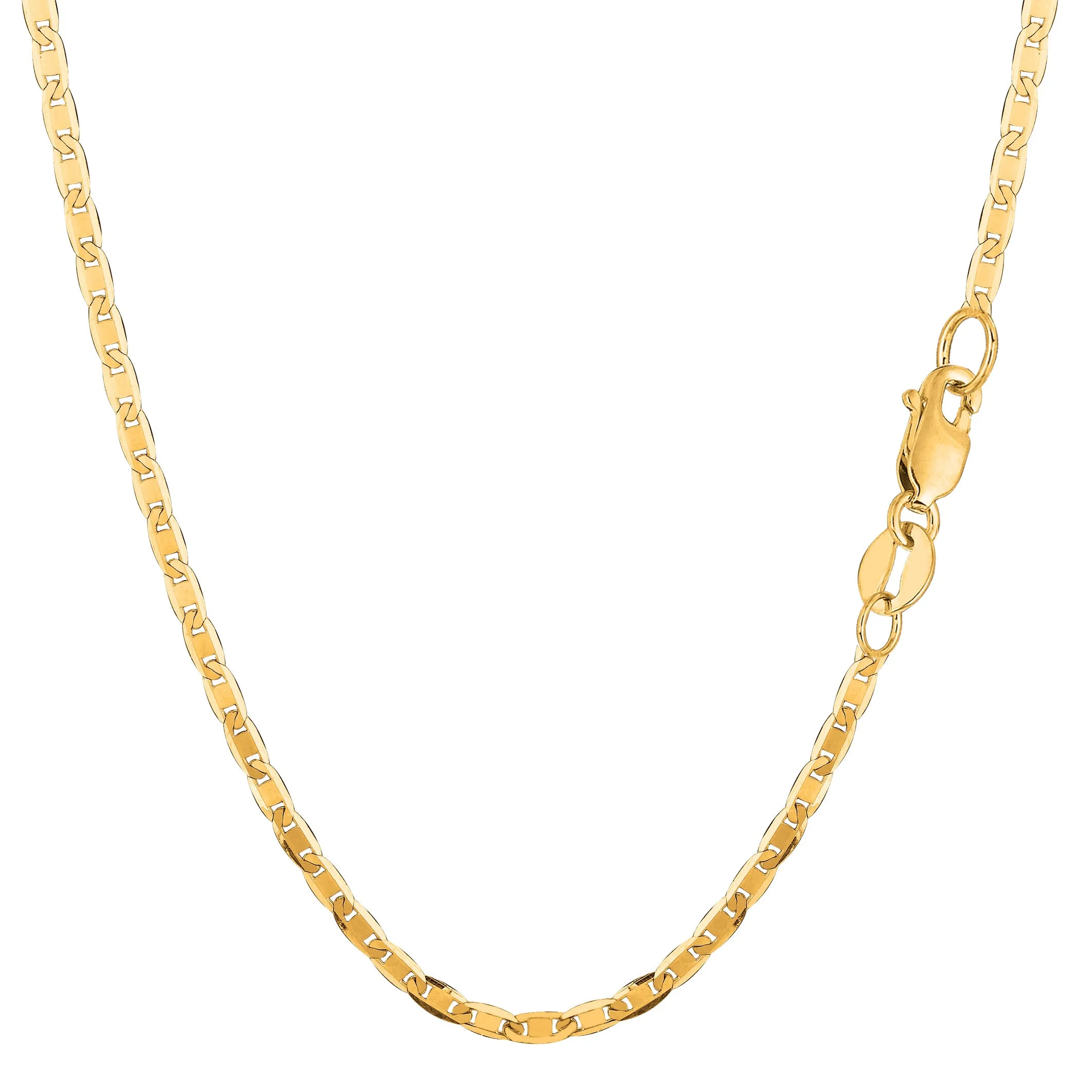 10k Yellow Gold Mariner Link Chain Bracelet, 2.3mm