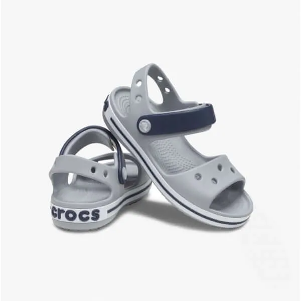 12856-01U CROCBAND SANDAL Kids Sandals Light Grey/Navy