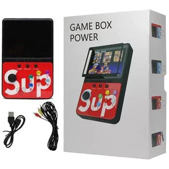 16  8 Bit Arcade Classic Retro Game Console Sup Handheld Game Box 900 Classic Games Support Game Box Power M3 Game Boy TV Birthday Presents for Kids and Adult Random Color