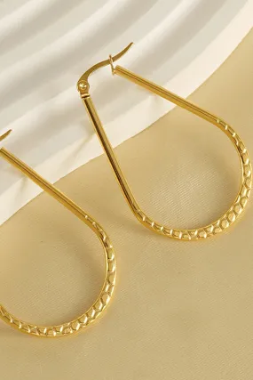 18K GOLD PLATED STAINLESS STEEL EARRINGS