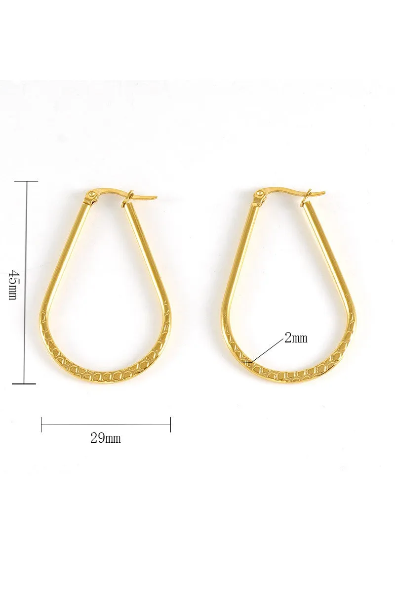 18K GOLD PLATED STAINLESS STEEL EARRINGS