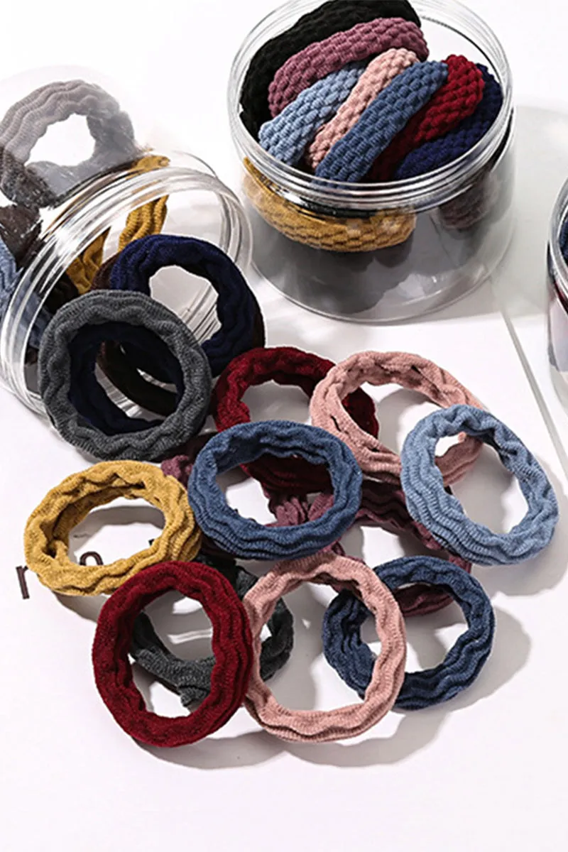 20PCS SCRUNCHIES ELASTIC HAIR BANDS, 20PCS PER 1 PACK