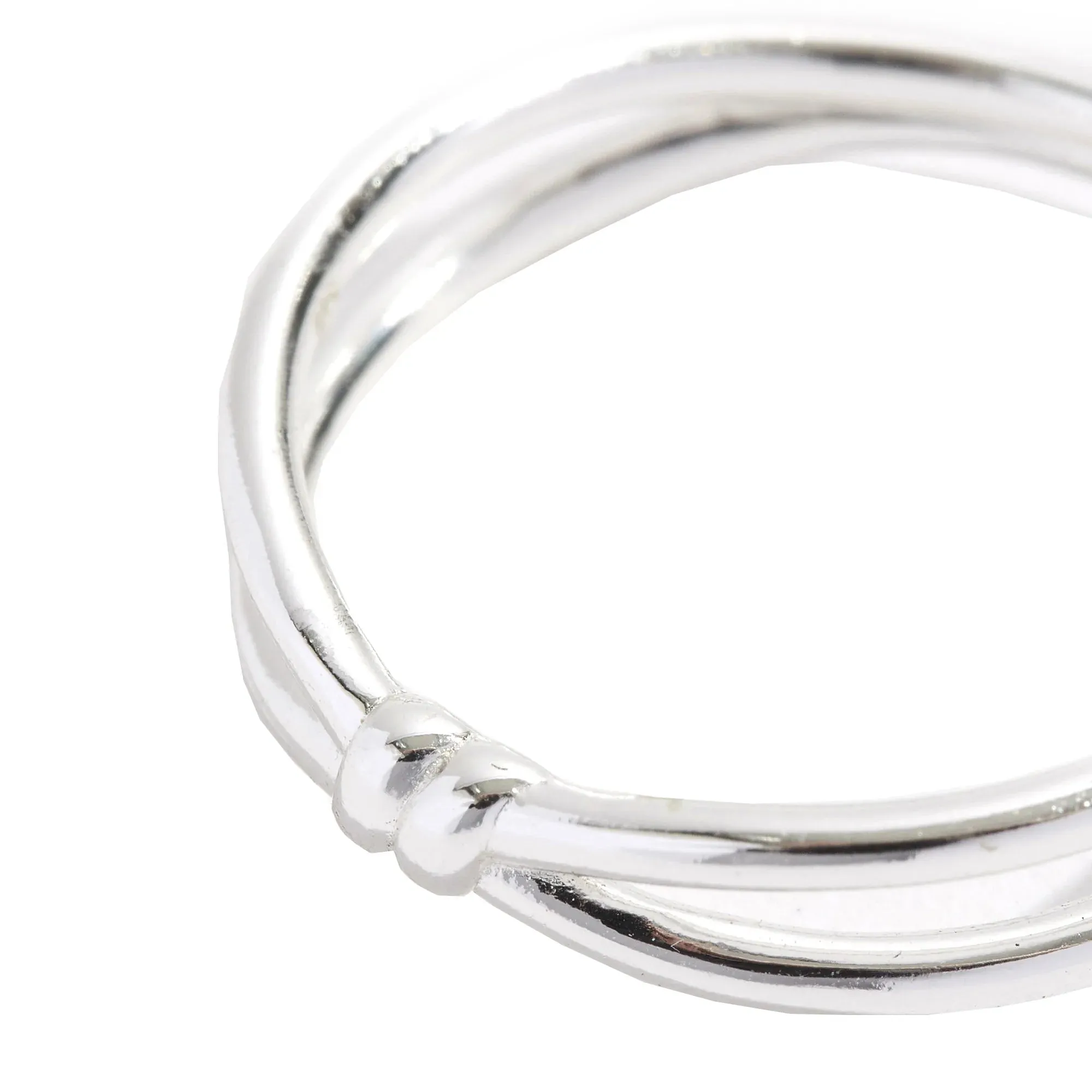 925 Pure Sterling Silver Barbed Wire Ring Silver For Women-Large