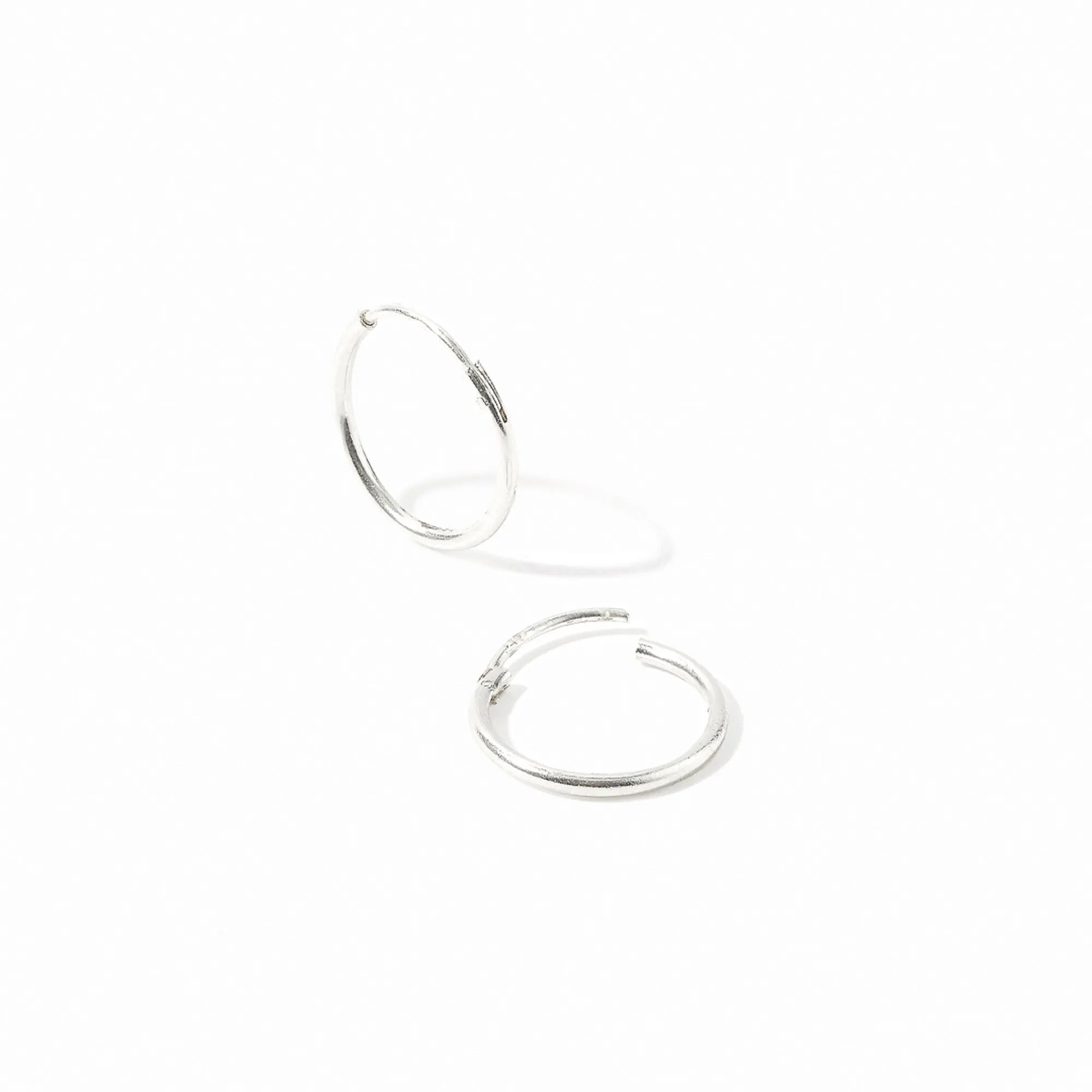 925 Pure Sterling Silver Smaller Chunky Hoops Earring For Women