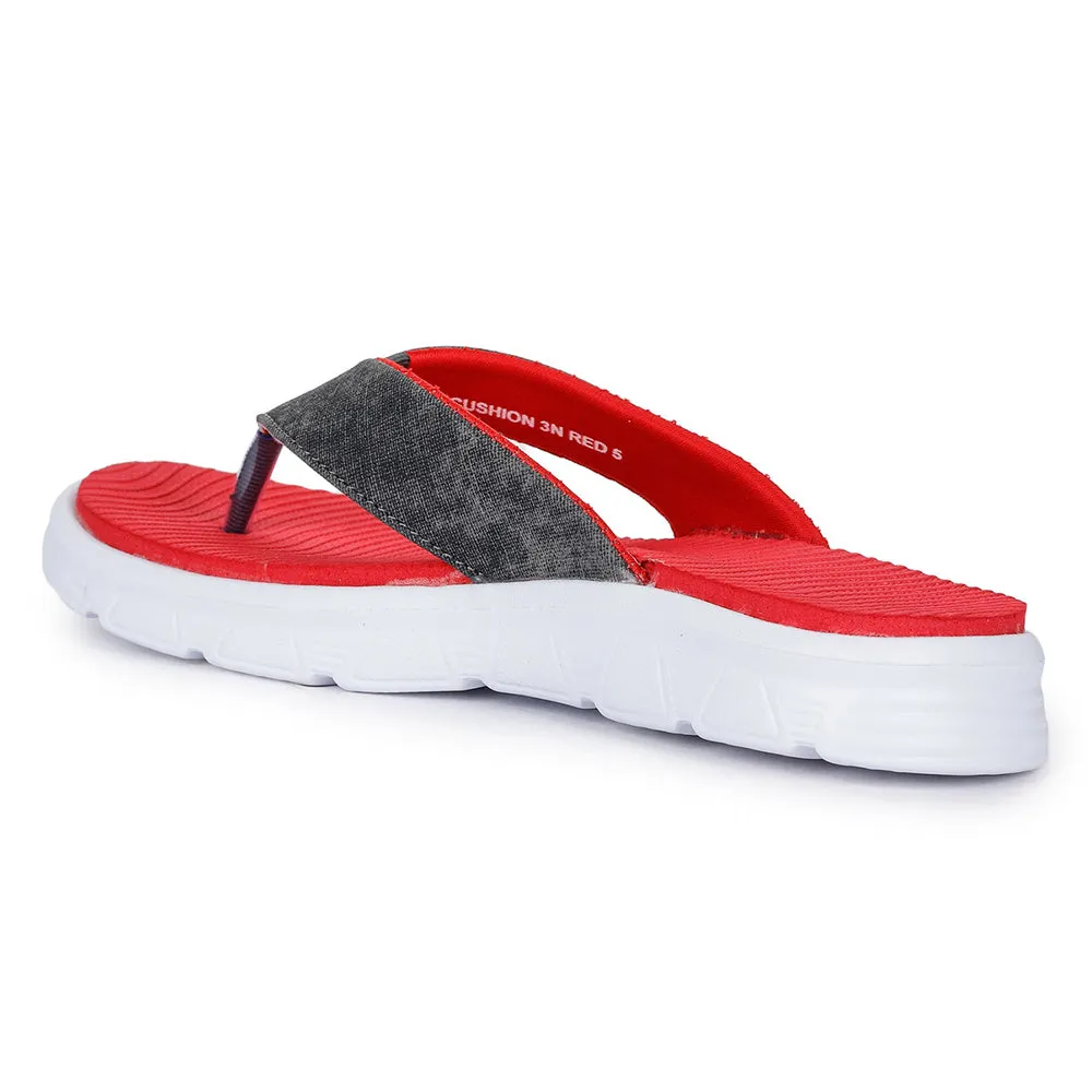 A-HA Casual Red Slipper For Women Cushion-3N By Liberty