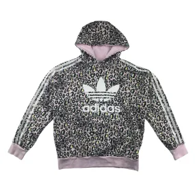 Adidas hoodie 12-13 years lilac leopard spot pattern