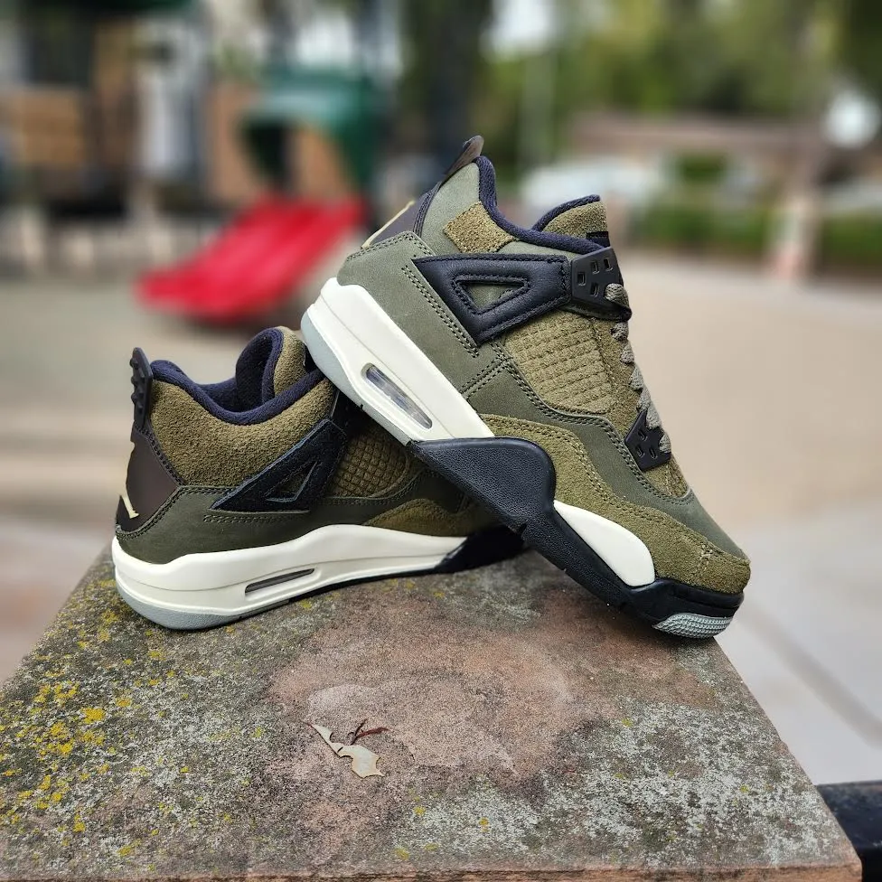 AIR JORDAN 4 RETRO SE GS CRAFT 'OLIVE'