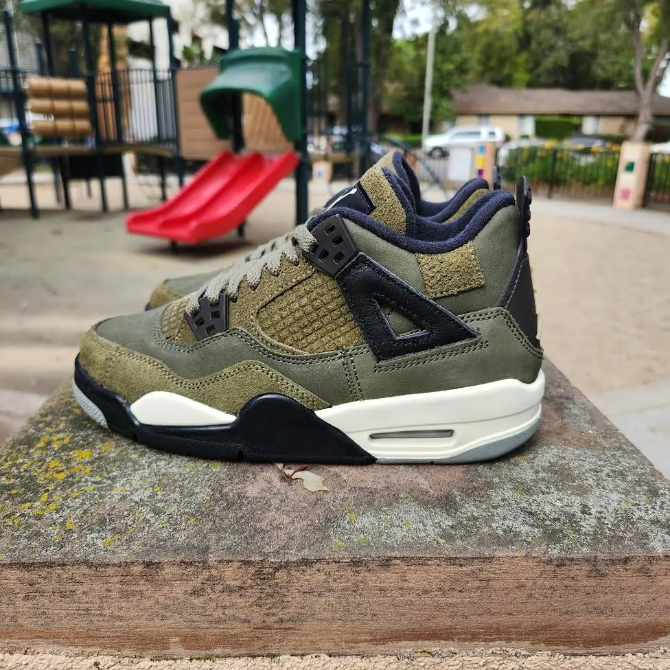 AIR JORDAN 4 RETRO SE GS CRAFT 'OLIVE'