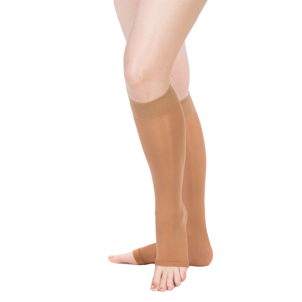 Allegro Essential Sheer Support Knee High 8-15 mmHg, Open Toe #78