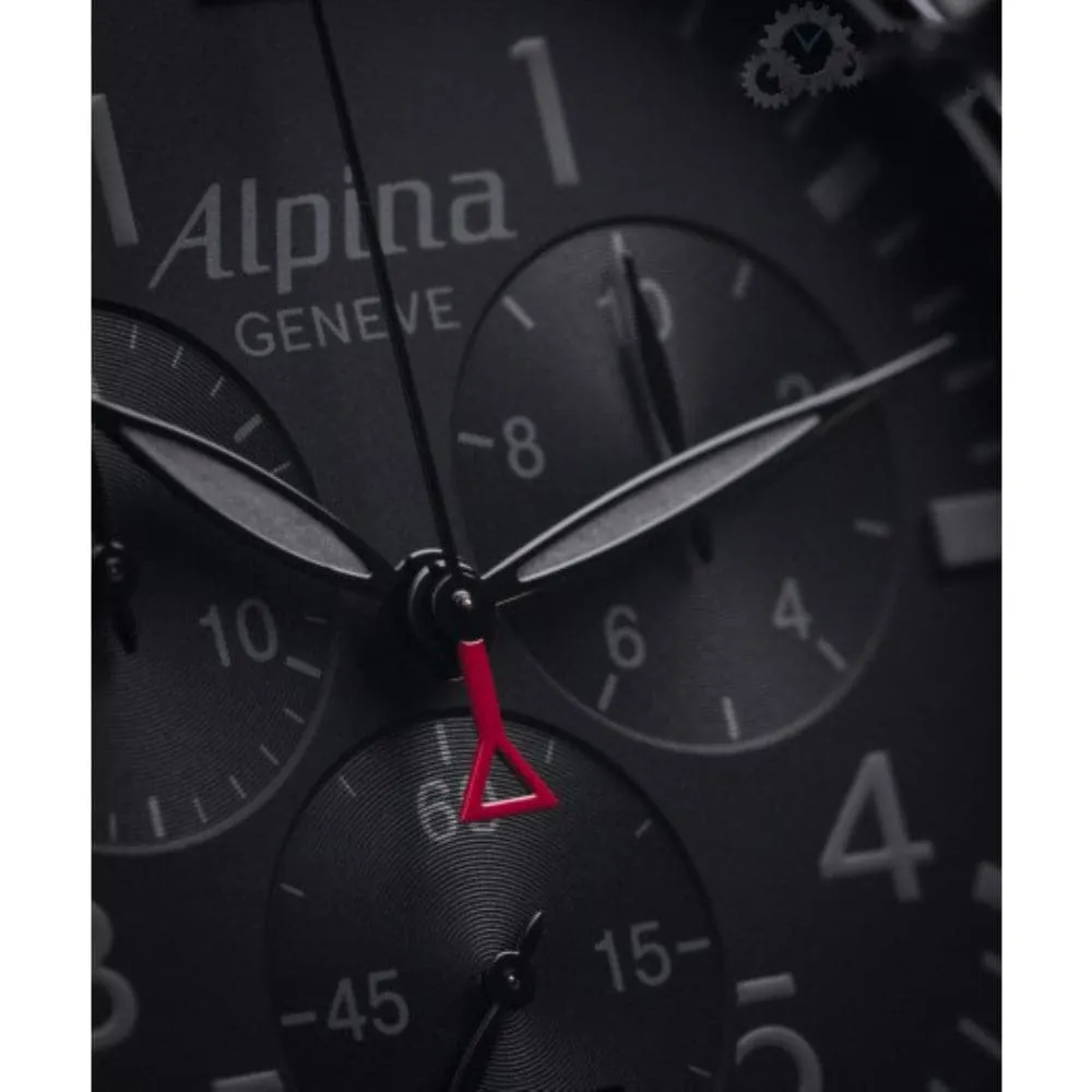 ALPINA STARTIMER PILOT CHRONOGRAPH BIG DATE SHADOW LINE  AL-372BB4FBS6 MEN'S WATCH