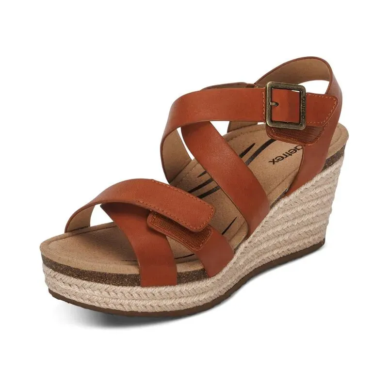 Anna Arch Support sandal - cognac