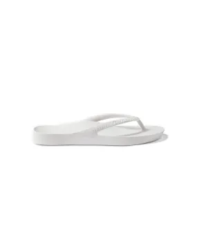 Archies Arch Support White Thongs