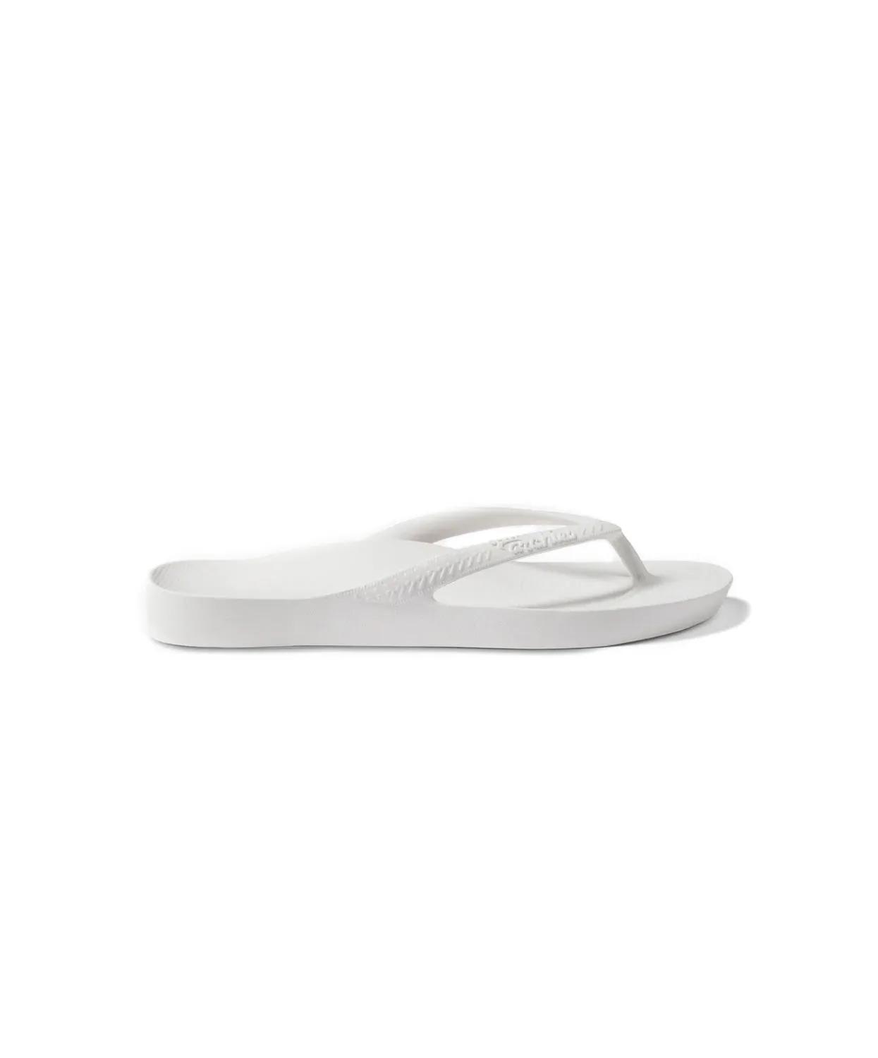 Archies Arch Support White Thongs