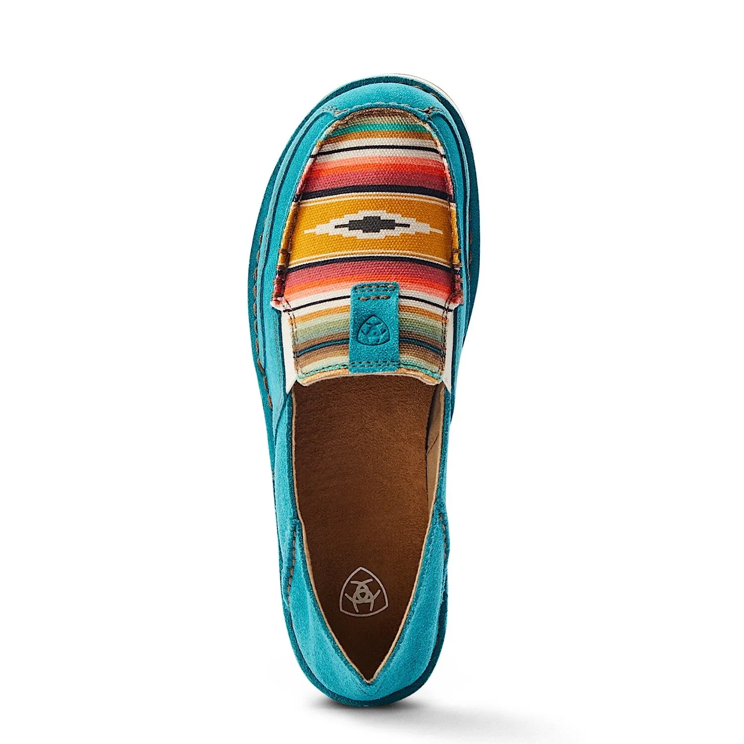 Ariat Womens Cruiser Teal Suede/Turq Serape