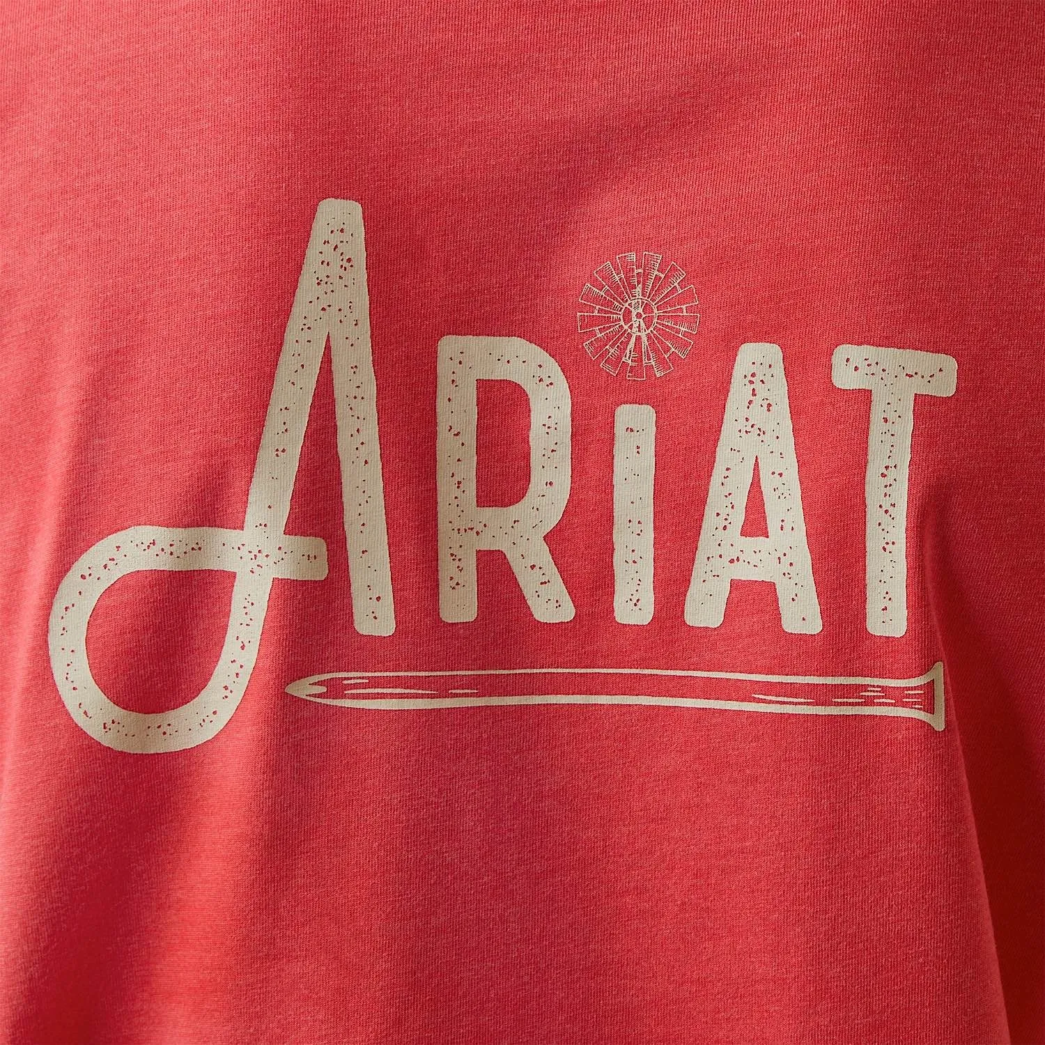 Ariat Womens Rebar Workman Graphic Ariat Logo S/S T-Shirt Teaberry