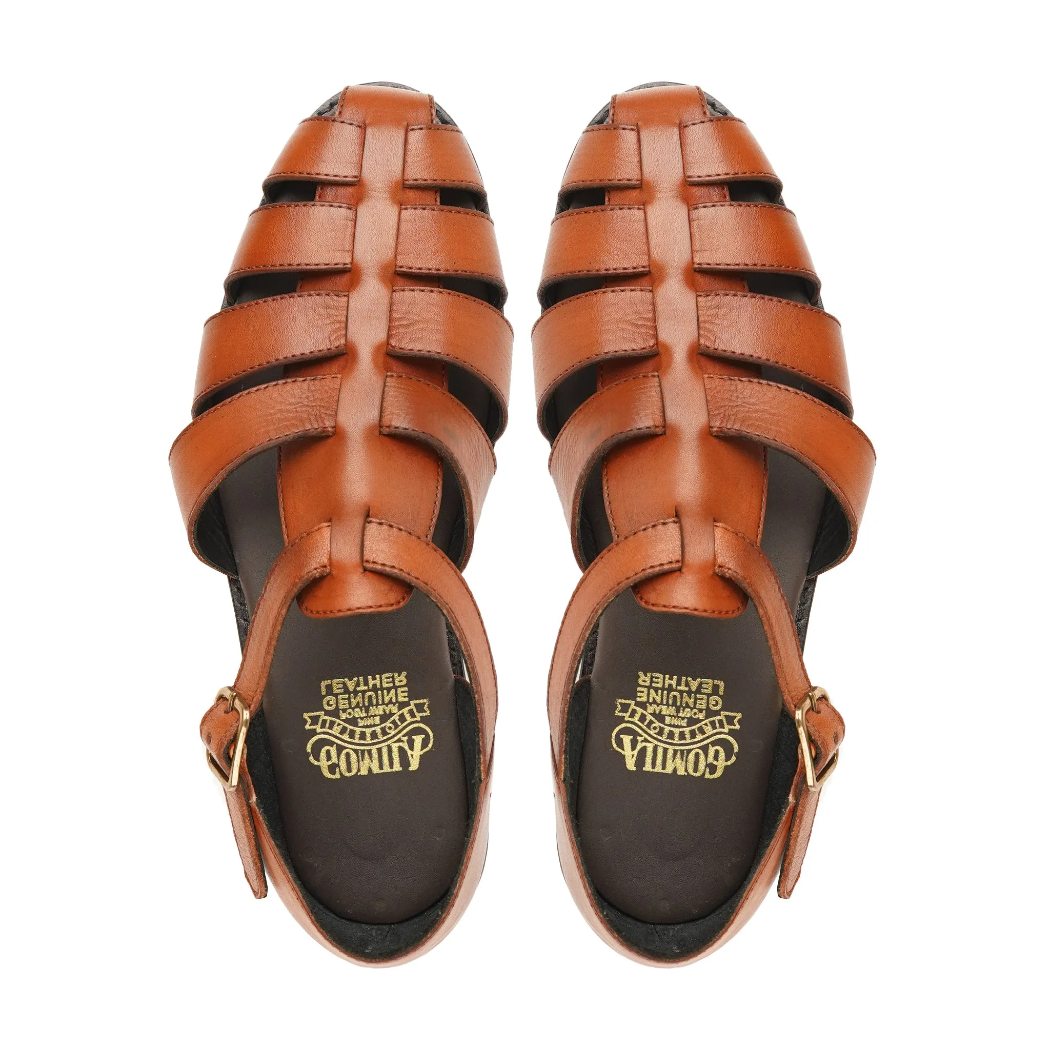 Arisa - Men's Tan Calf Leather Sandal