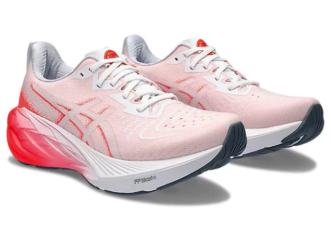 Asics Novablast 4 Women's - White/Sunrise Red