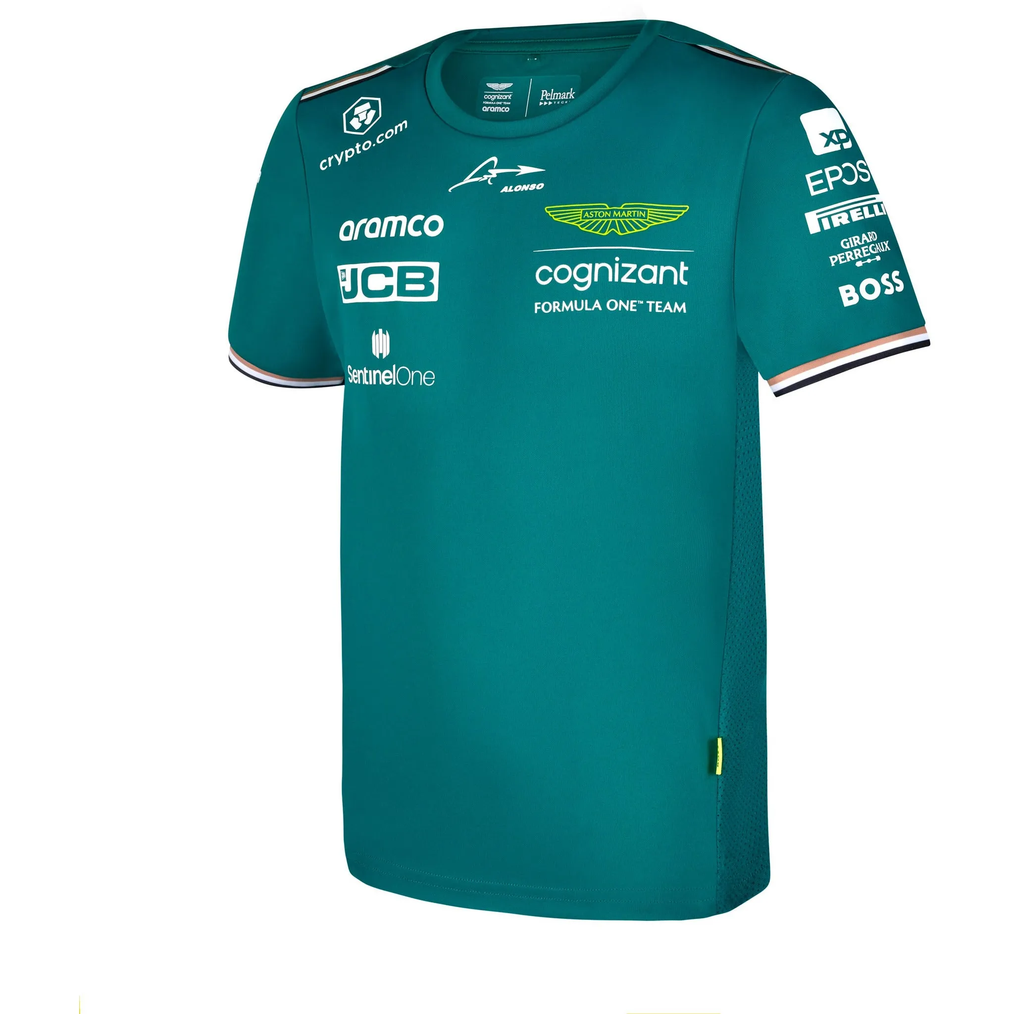 Aston Martin Cognizant F1 2023 Kids Fernando Alonso Team T-Shirt-Youth Green