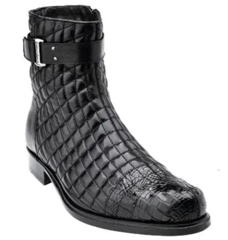 Belvedere "Libero" Genuine Soft Quilted Leather Boots