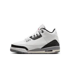 Big Kid's Jordan 3 Retro - SUMMIT WHITE/FIRE RED-CEMENT GREY-BLACK