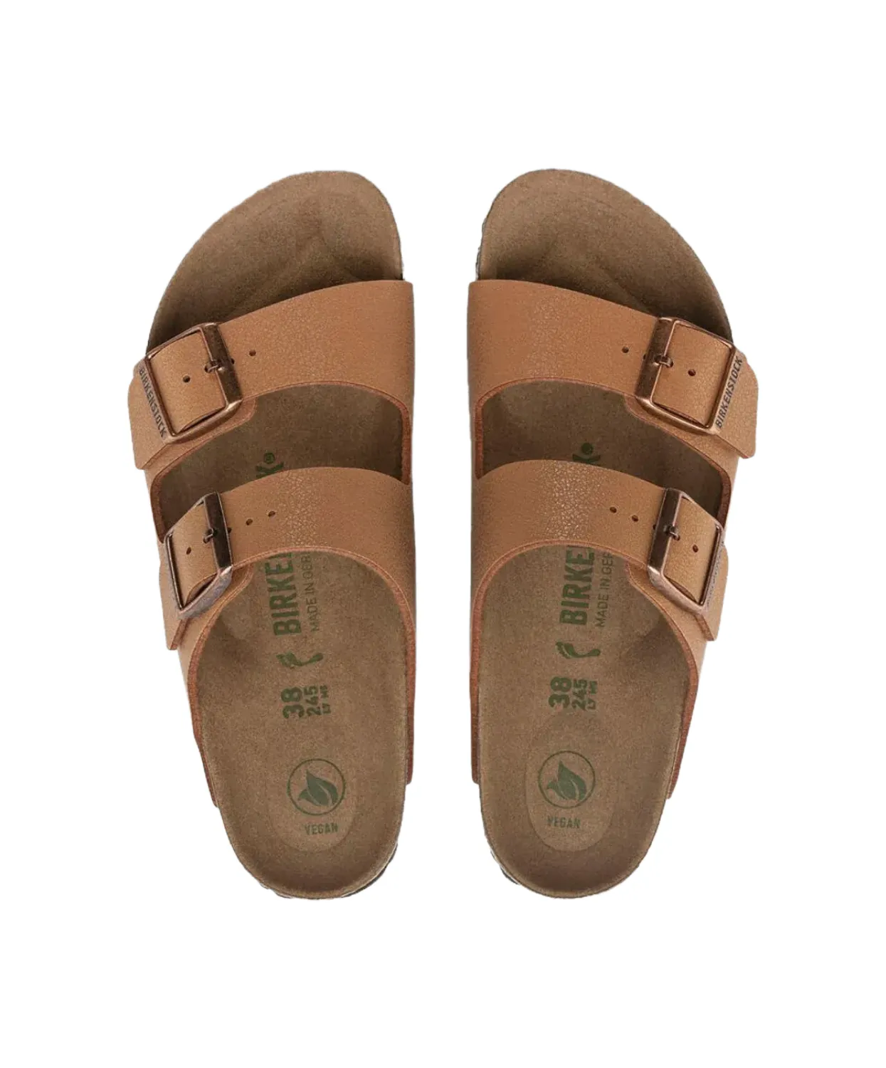 Birkenstock Arizona BirkiBuc Earthy Pecan Vegan Sandals