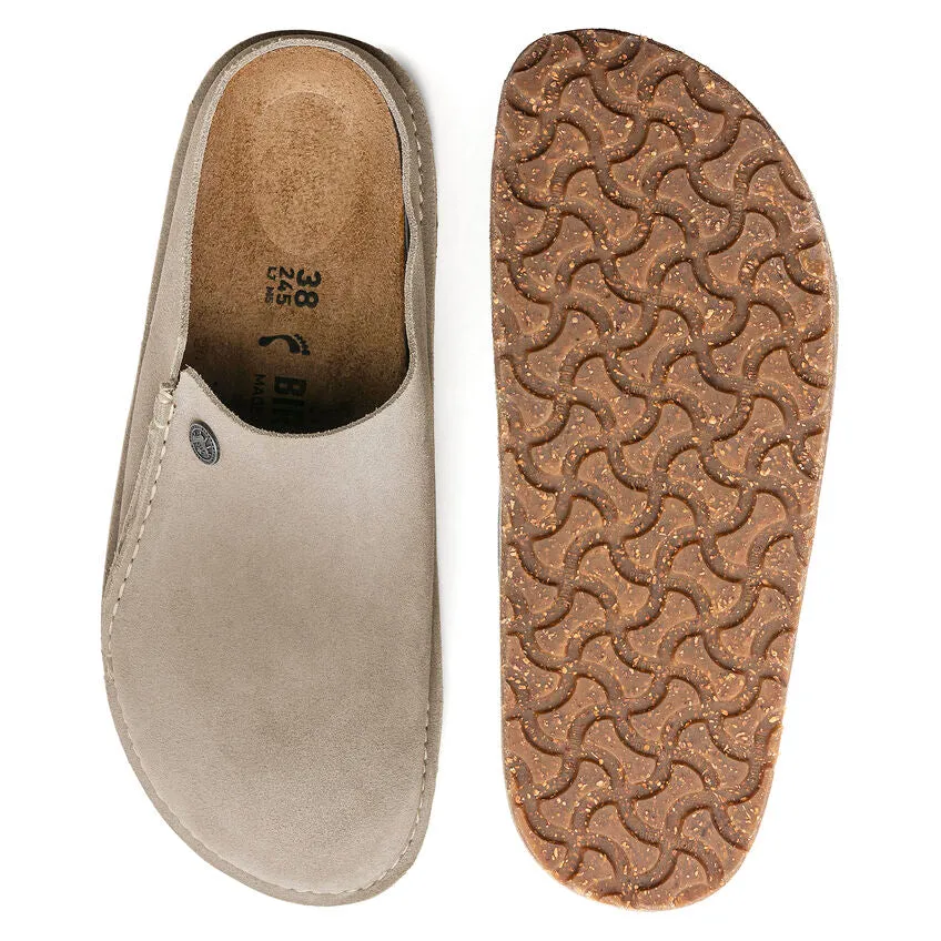 Birkenstock Men's Zermatt Premium Suede Leather (Stone Coin - Regular fit)