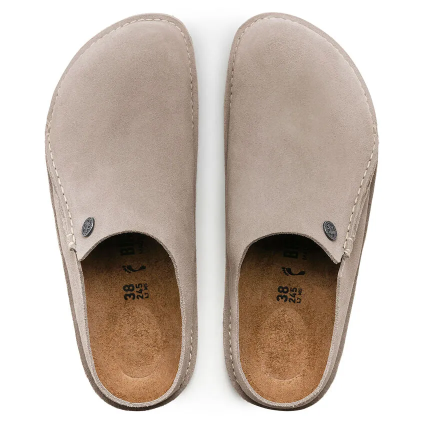 Birkenstock Men's Zermatt Premium Suede Leather (Stone Coin - Regular fit)