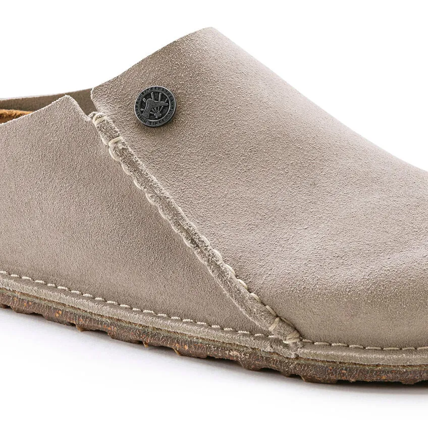 Birkenstock Men's Zermatt Premium Suede Leather (Stone Coin - Regular fit)