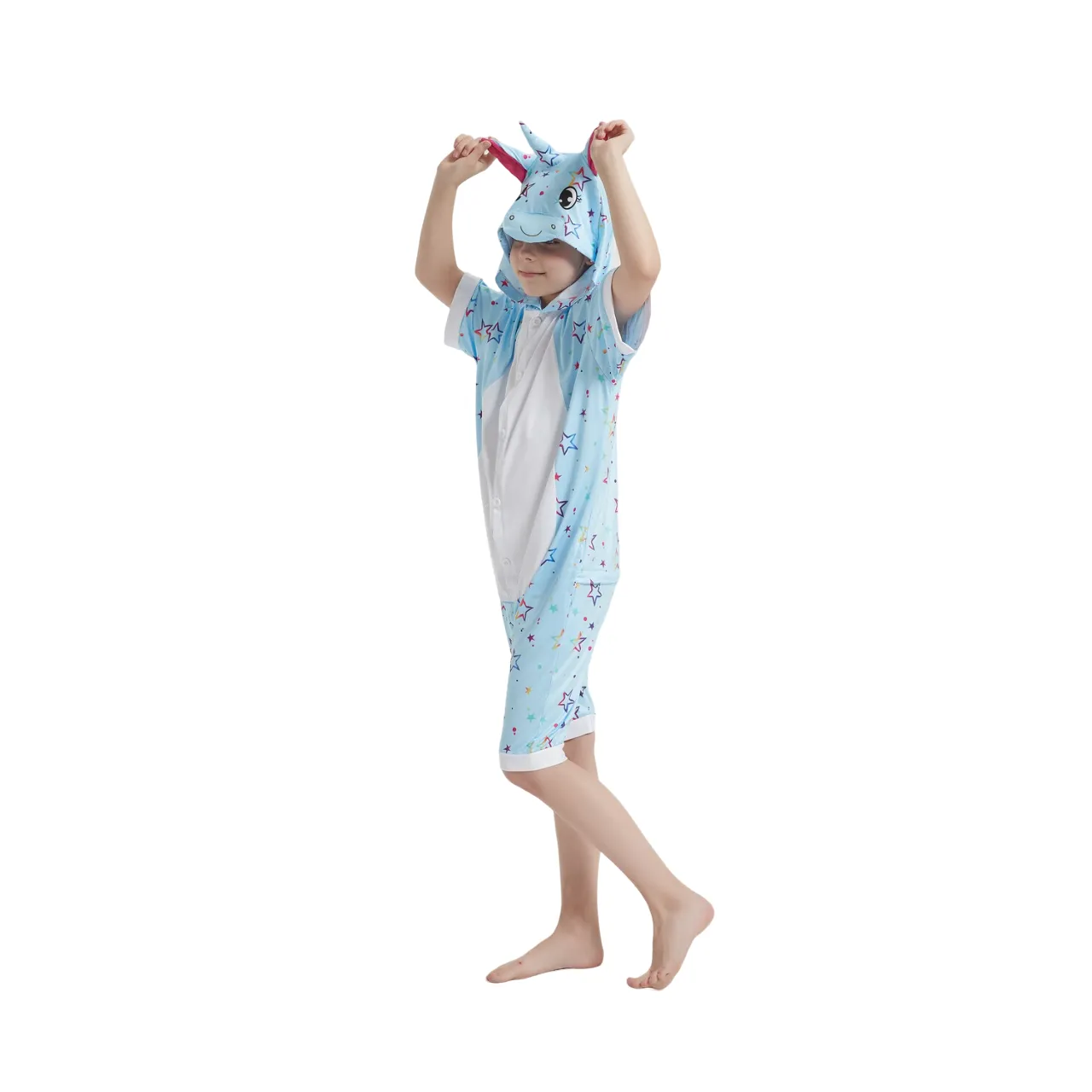 Blue Star Unicorn Kids Summer Onesie