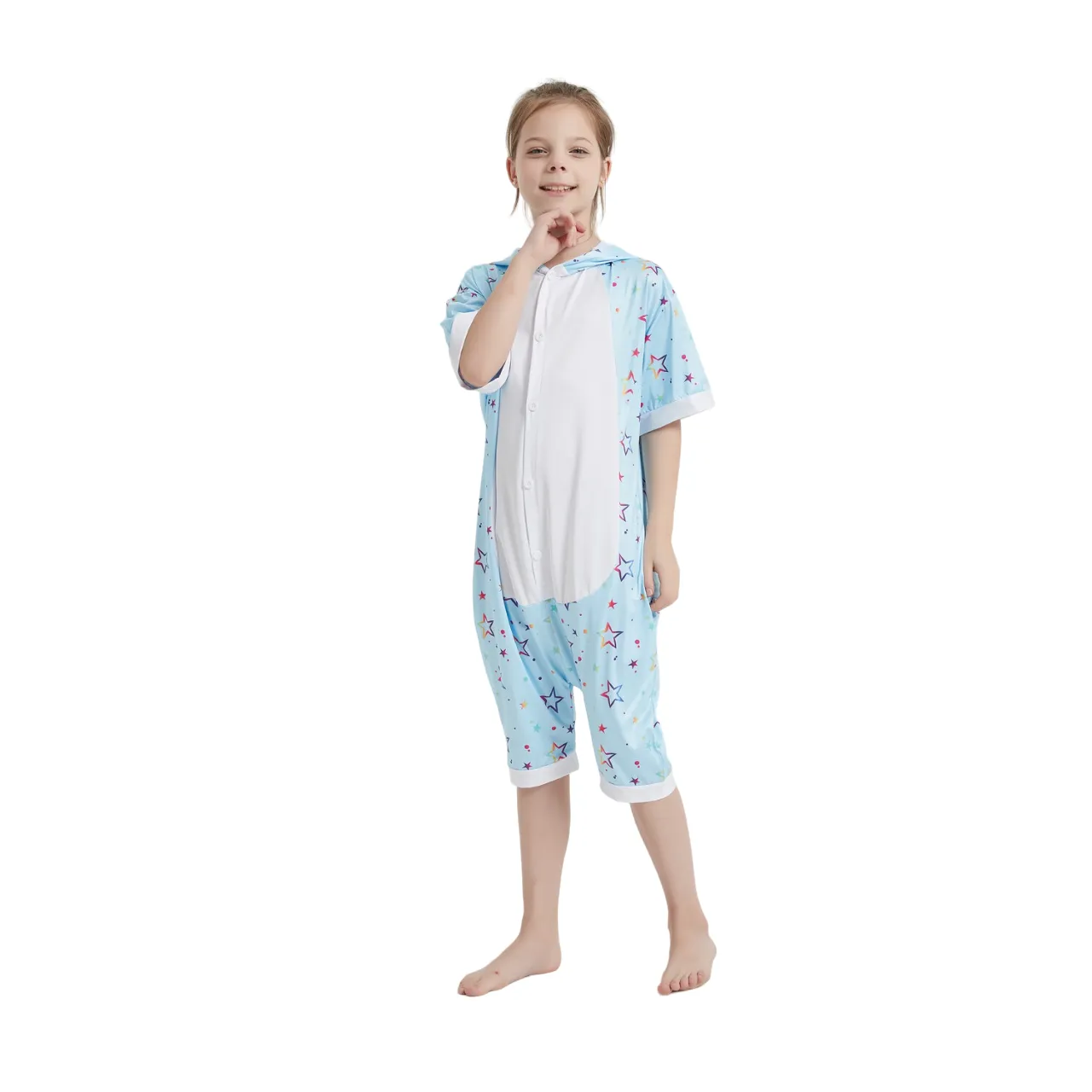 Blue Star Unicorn Kids Summer Onesie