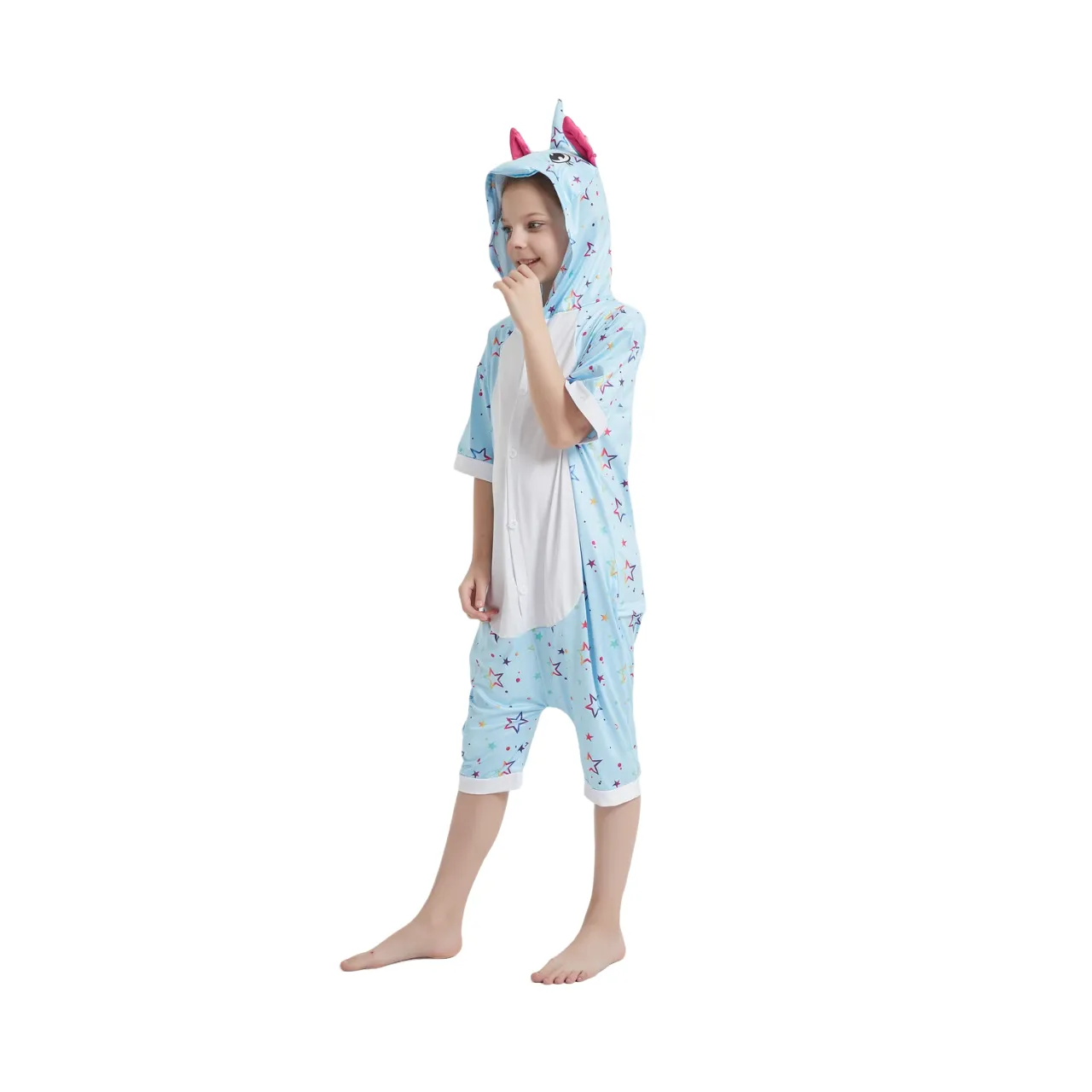 Blue Star Unicorn Kids Summer Onesie