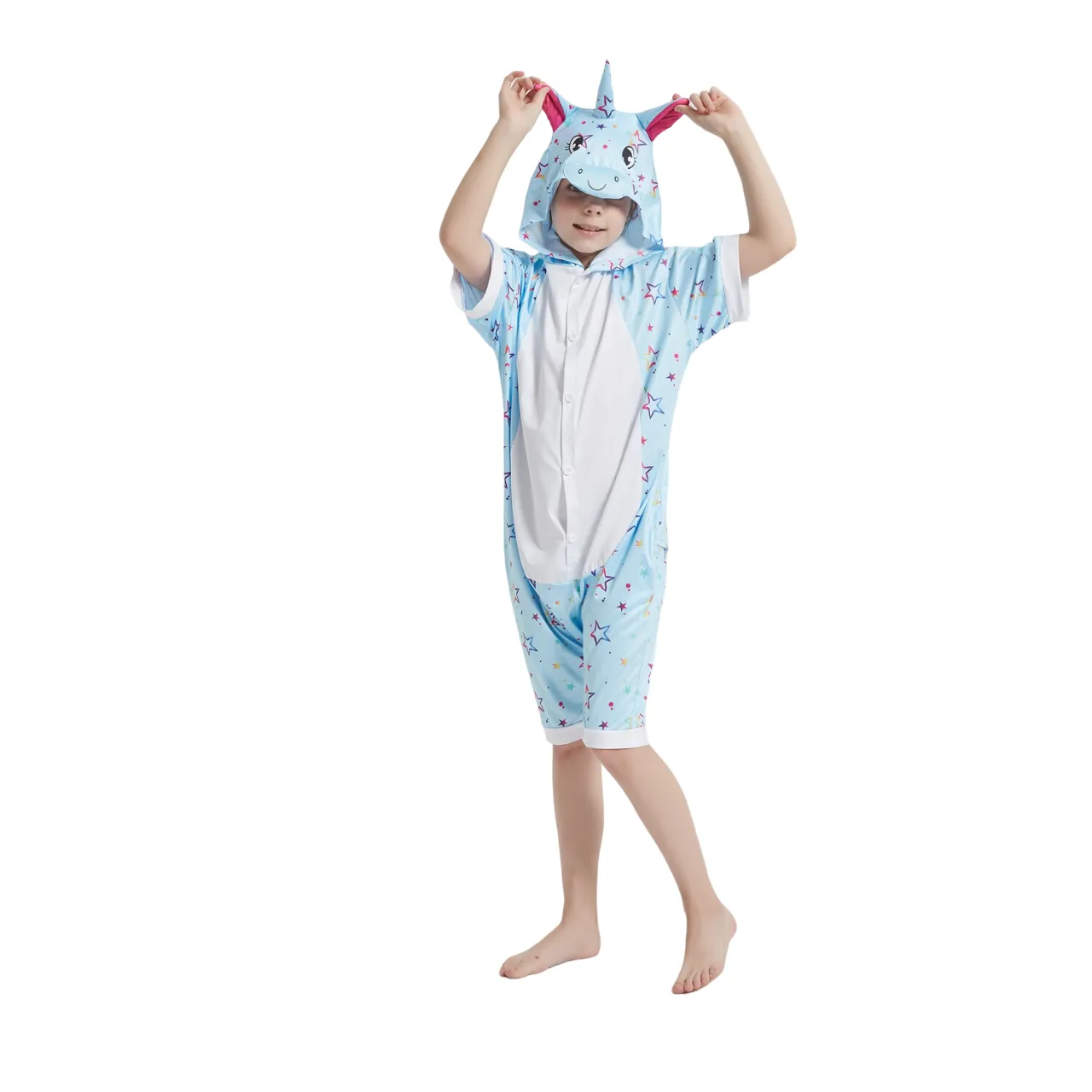 Blue Star Unicorn Kids Summer Onesie