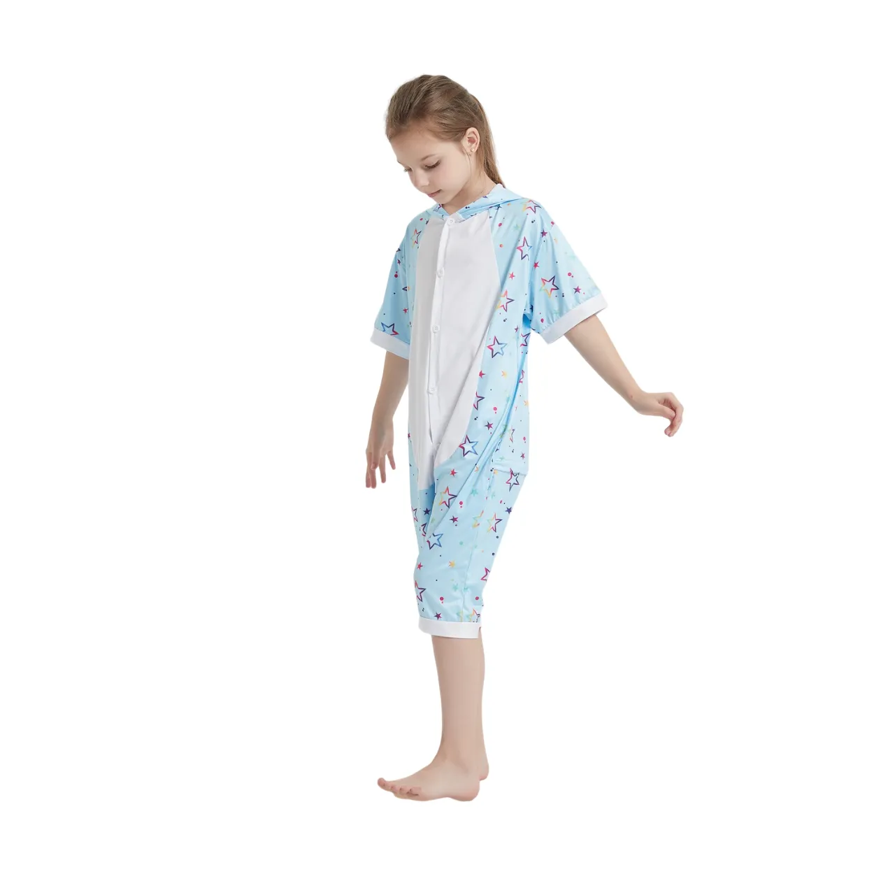 Blue Star Unicorn Kids Summer Onesie