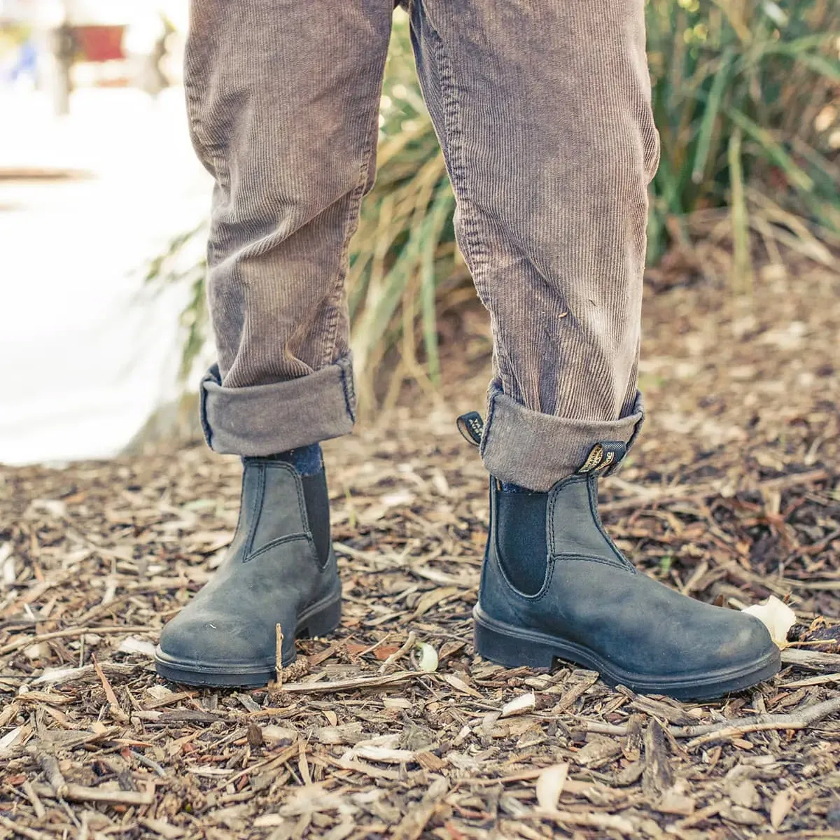 BLUNDSTONE 1325 CHELSEA BOOTS RUSTIC BLACK - KIDS