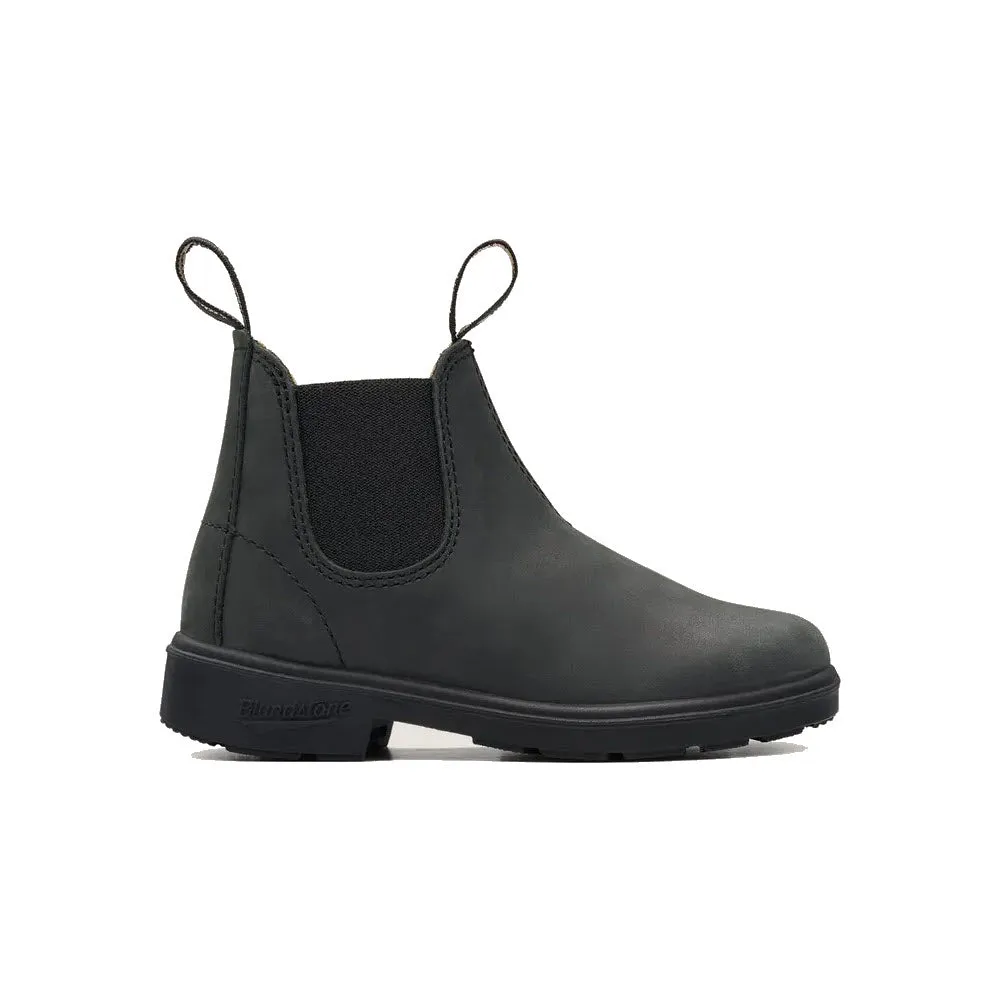 BLUNDSTONE 1325 CHELSEA BOOTS RUSTIC BLACK - KIDS