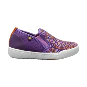 Bogs Kids' Kicker II Slip On - Cloud Geo Purple Multi