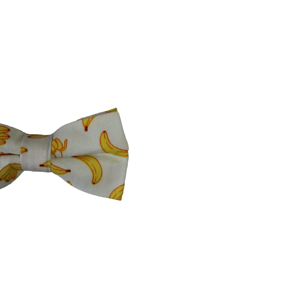 Boys Banana Fruit Patterned Bow Tie