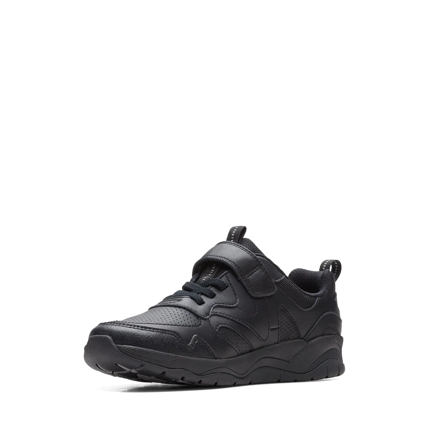 Boys - Clowder Sprint Older Black Leather