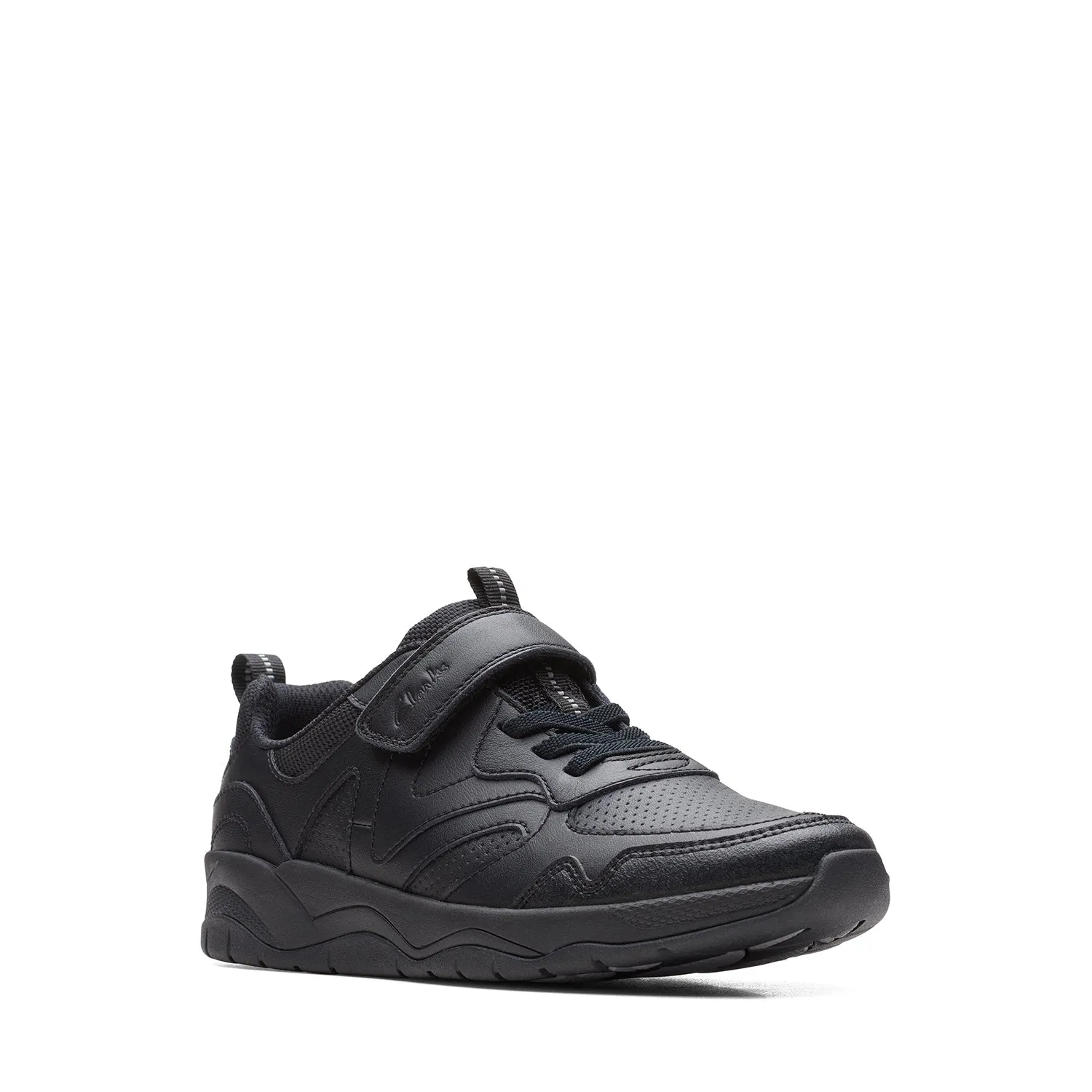 Boys - Clowder Sprint Older Black Leather