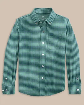 Boys Shemwood Plaid Skipjack Sport Shirt