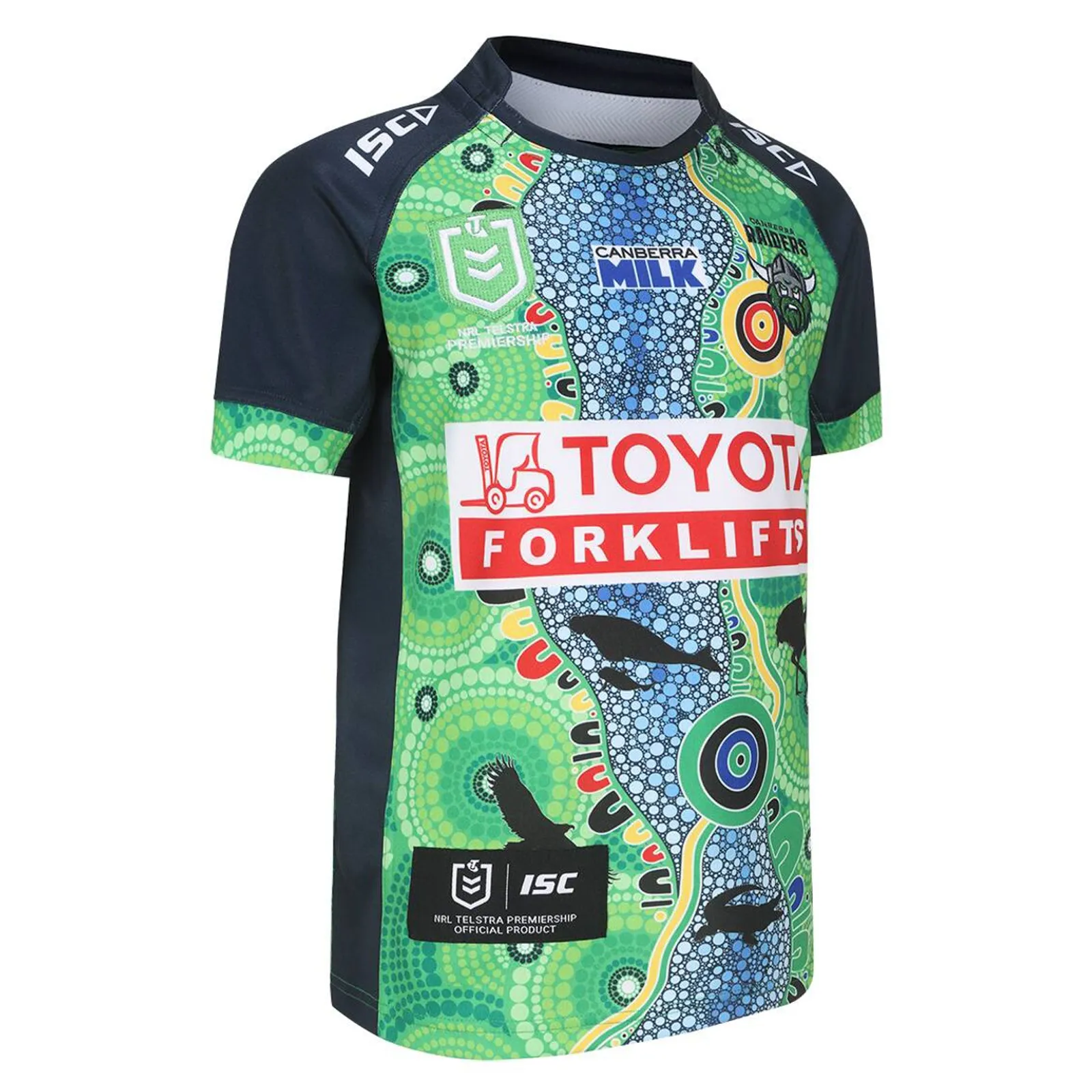 Canberra Raiders Indigenous 2024 Kids Jersey NRL Rugby League By ISC