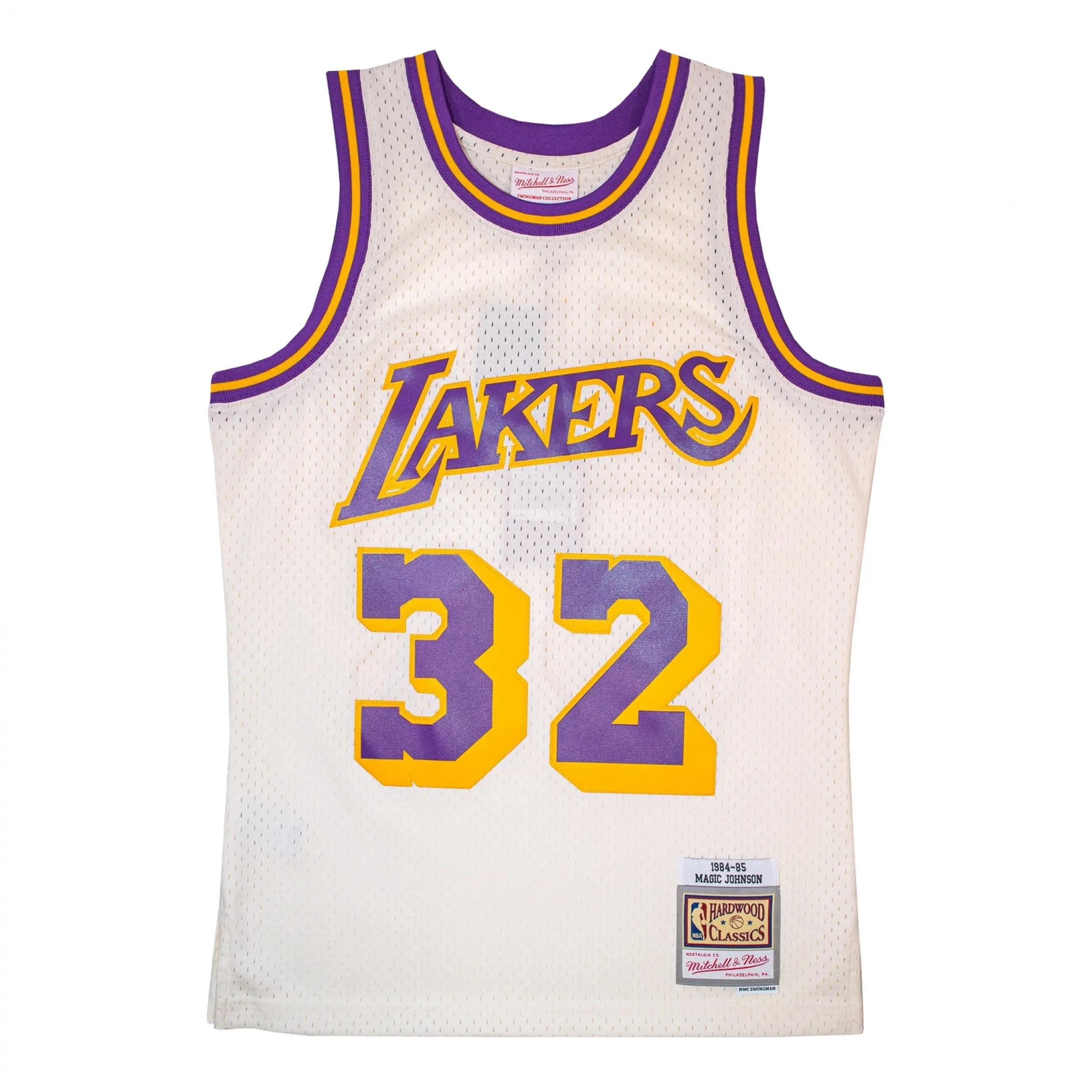 Canotta Swingman Cream Lakers 32 Johnson