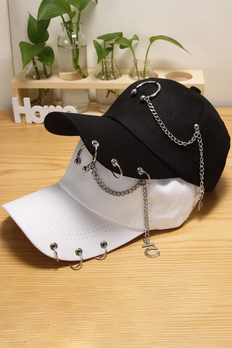 CHAIN DECOR BASEBALL CAP