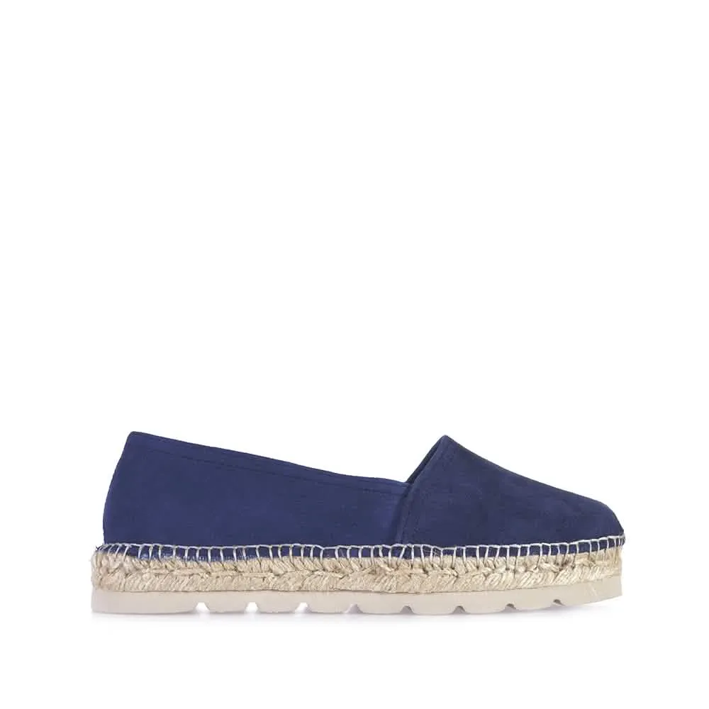 Closed Toe Suede Leather Espadrilles for Women - Alma-A