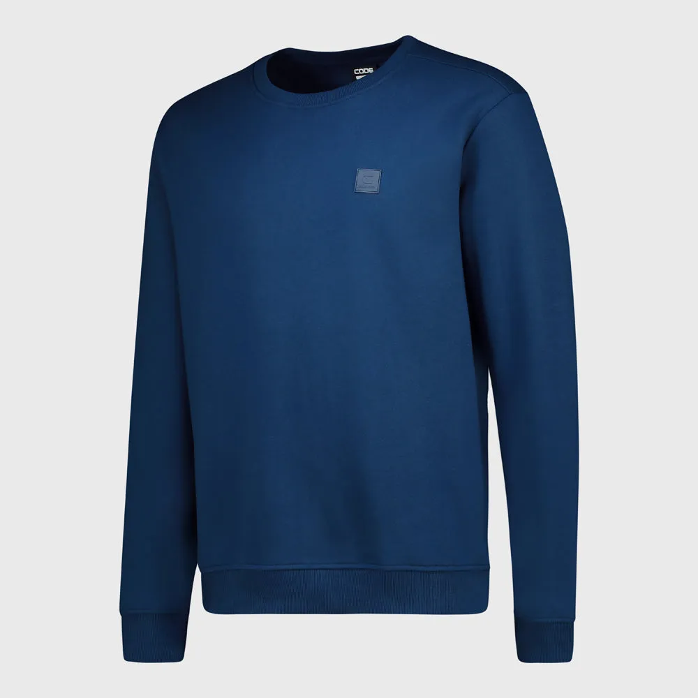 Code Mens Basic Crew Sweat Top Blue _ 181314 _ Blue