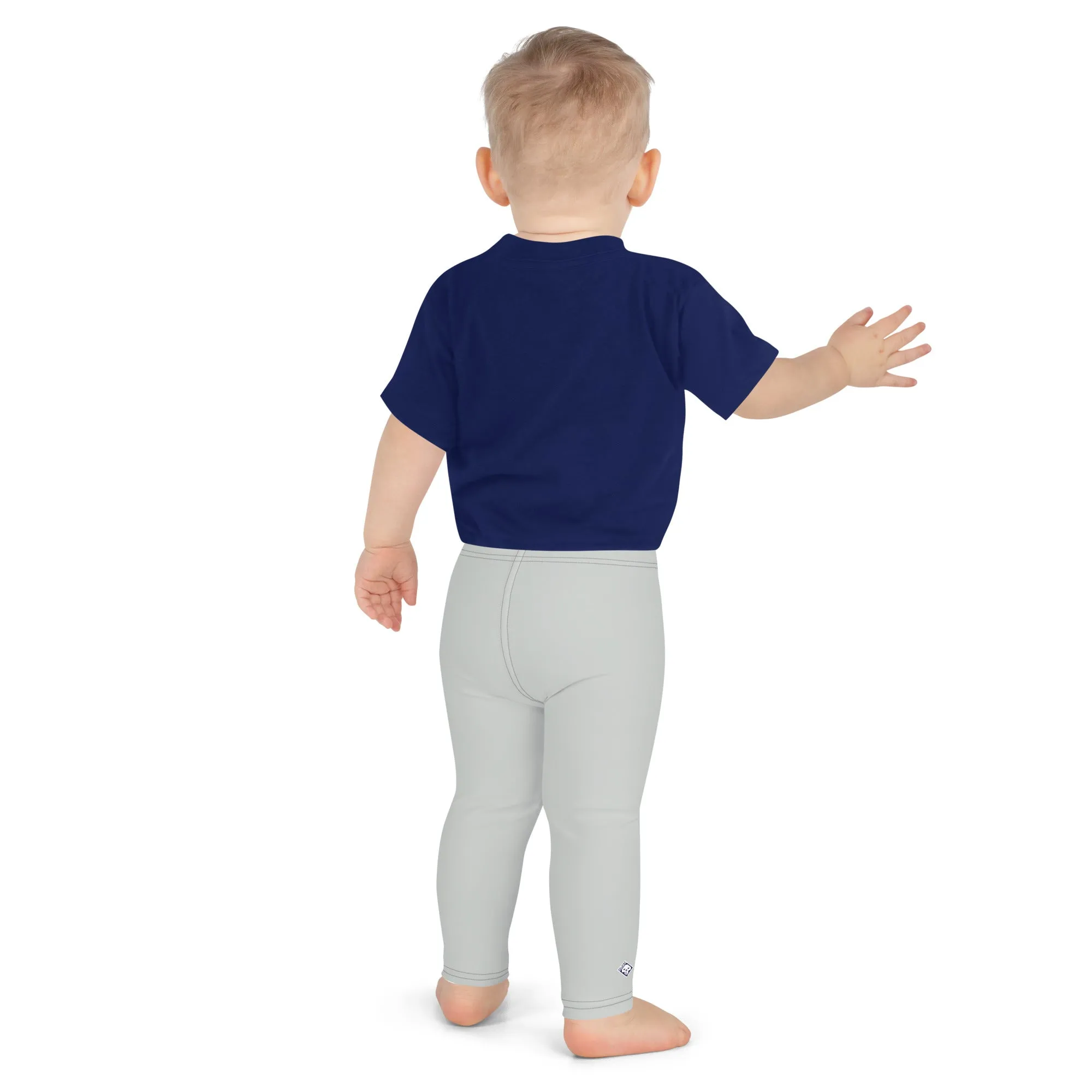 Comfort in Motion: Solid Color Leggings for Active Boys - Smoke