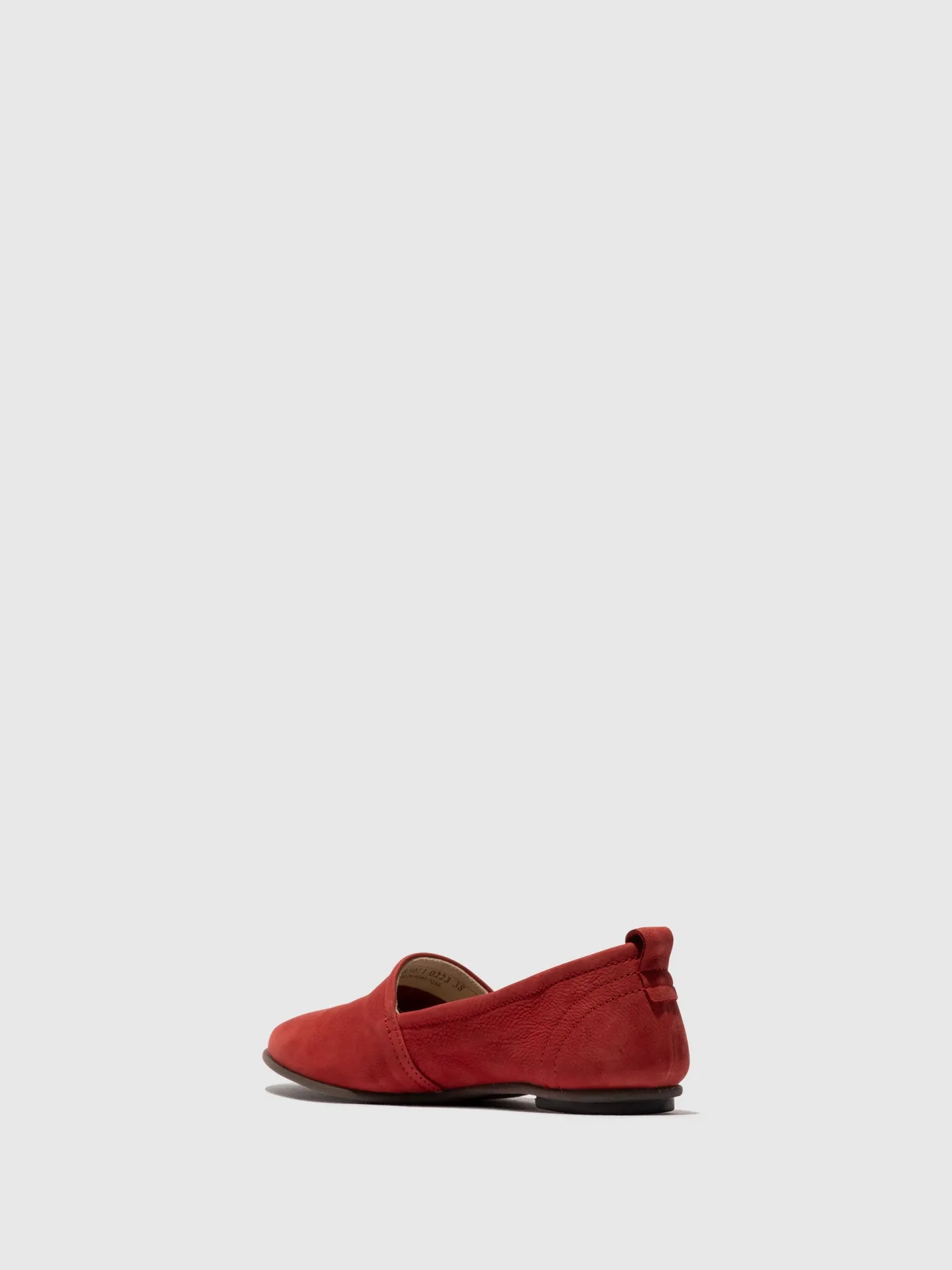 Crimson Round Toe Ballerinas