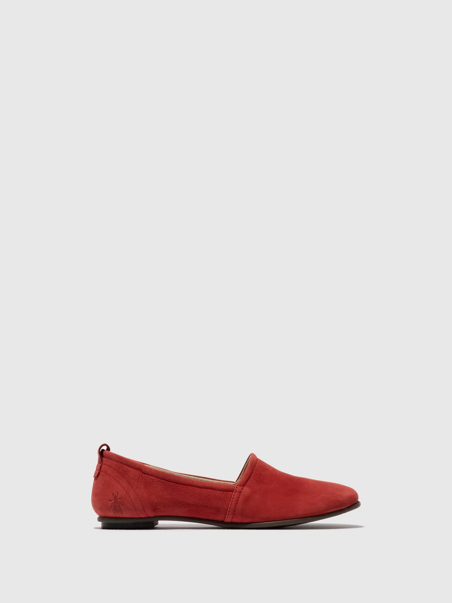 Crimson Round Toe Ballerinas