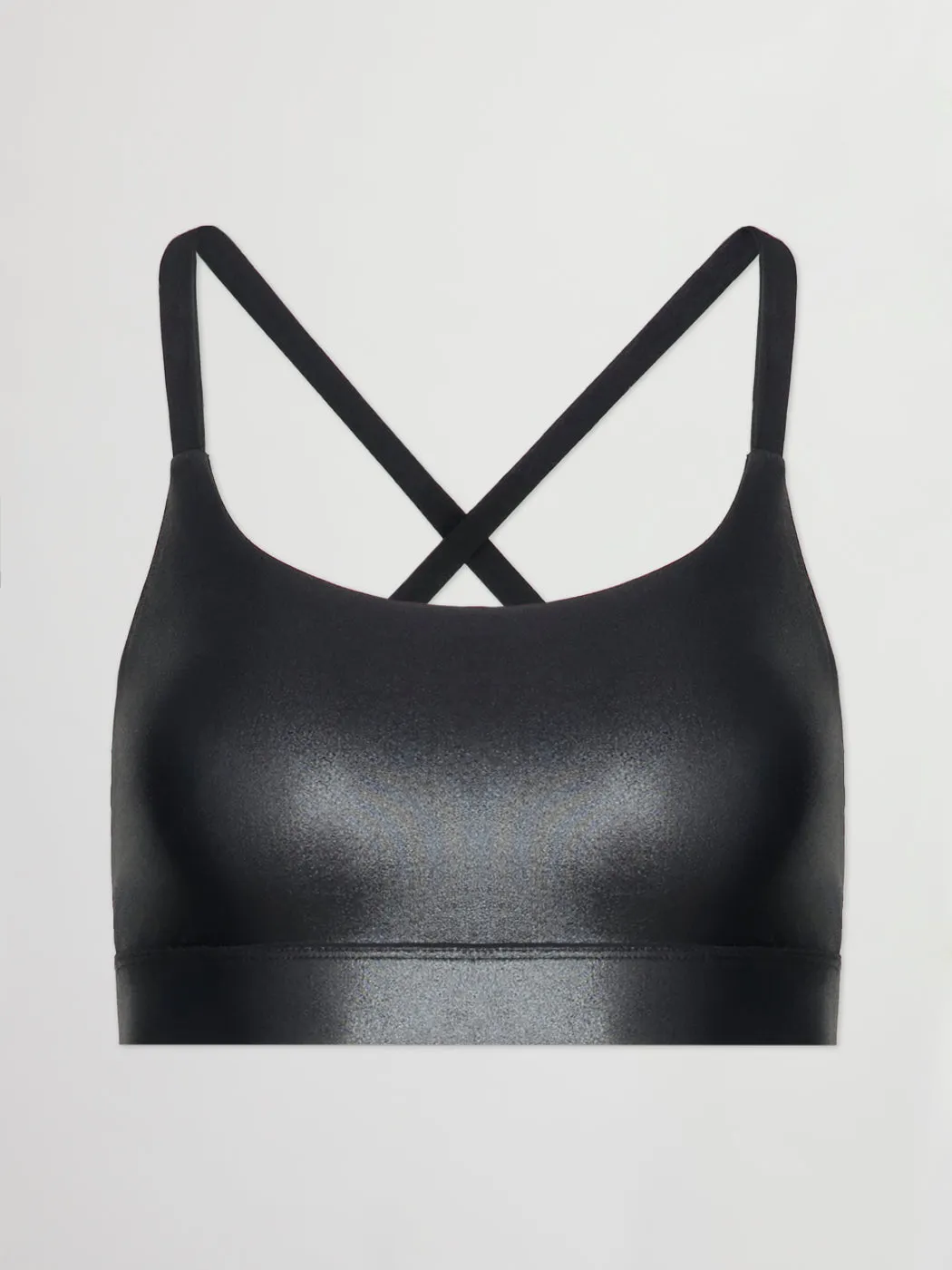 Criss Cross Bra in Takara Shine - Black